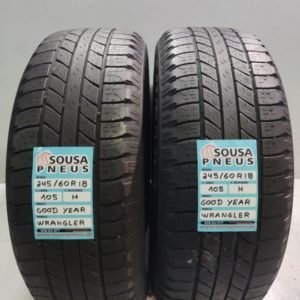 2 pneus semi novos 245-60-18 Good year