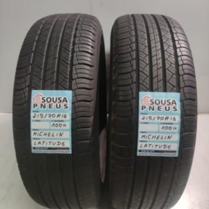 2 pneus com 95% de piso 215-70-16 - Michelin