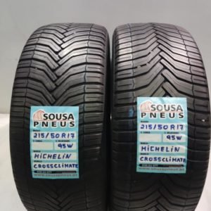 2 pneus semi novos 215-50-17 Michelin