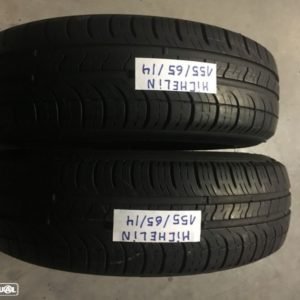 2 pneus semi novos michelin 155/65/15