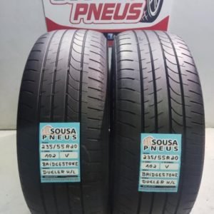 2 pneus semi novos 235-55-20 Bridgestone