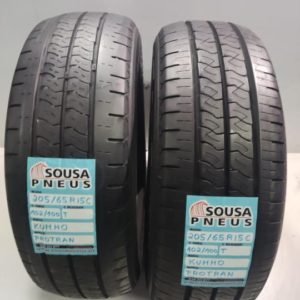 2 pneus semi novos 205-65-15C Kumho