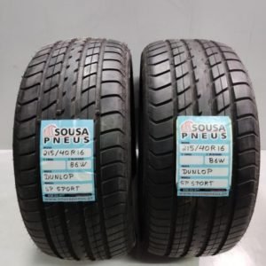 2 pneus semi novos 215-40-16 Dunlop