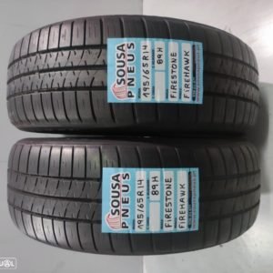2 pneus semi novos 195-65-14 Firestone