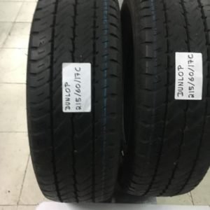 2 pneus semi novos Dunlop 215-60-17C