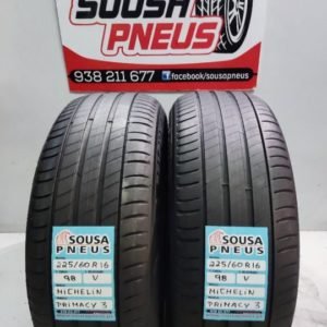 2 pneus semi novos 225-60-16 Michelin