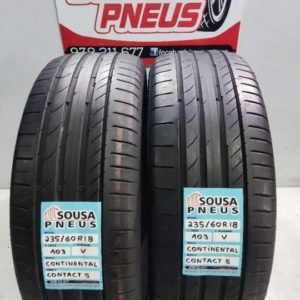 2 pneus semi novos 235-60-18 continental
