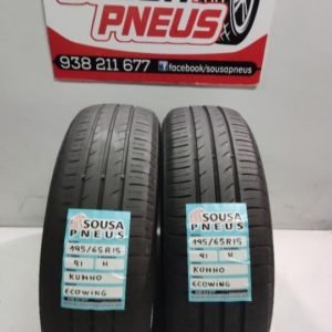 2 pneus semi novos 195-65-15 Kumho