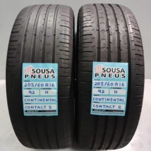2 pneus semi novos 205-60-16 Continental