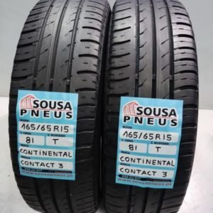 2 pneus semi novos 165-65-15 Continental