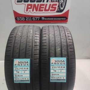 2 pneus semi novos 235-45-18 Barum