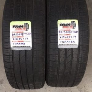 2 pneus semi novos Bridgestone 215/60/17