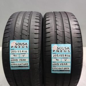 2 pneus semi novos 205-55-16 Good year