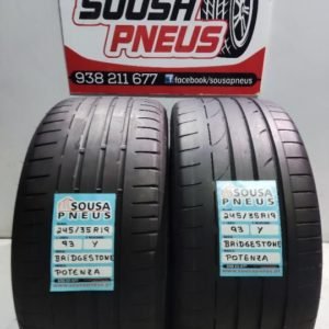 2 pneus semi novos 245-35-19 Bridgestone