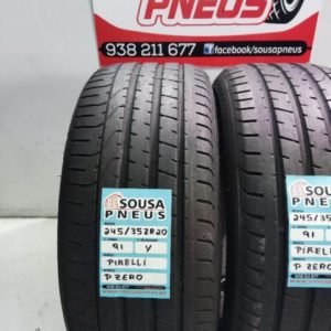 2 pneus semi novos 245-35-20 Pirelli