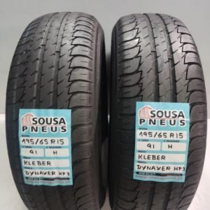 2 pneus semi novos 195-65-15 Kleber