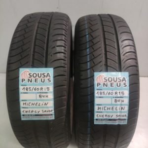 2 pneus semi novos 185-60-15 Michelin