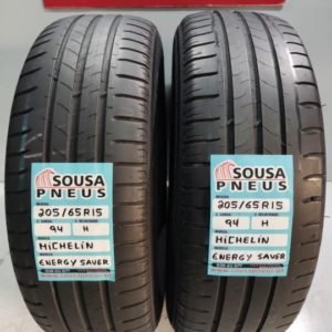 2 pneus semi novos 205-55-16 Michelin