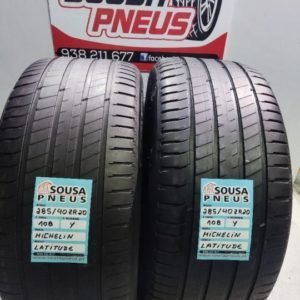 2 pneus semi novos 285-40-20 Michelin
