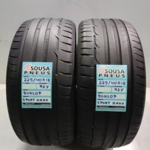 2 pneus semi novos 225-40-18 Dunlop