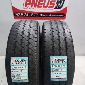 2 pneus semi novos 215-70-15 Kleber