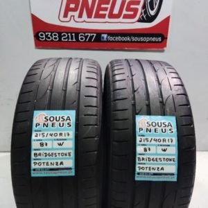 2 pneus semi novos 215-40-17 Bridgestone