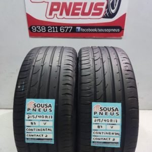 2 pneus semi novos 215-40-17 Continental