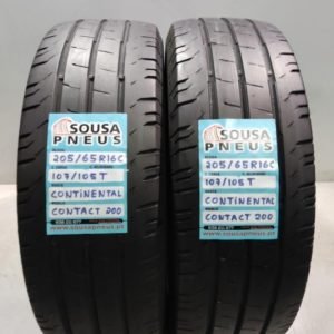 2 pneus semi novos 205-65-16C Continental