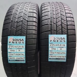 2 pneus semi novos 235-65-18 continental