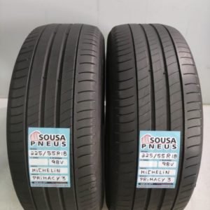 2 pneus semi novos 225-55-18 Michelin