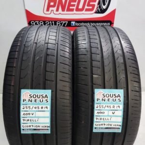 2 pneus semi novos 255-45-19 Pirelli
