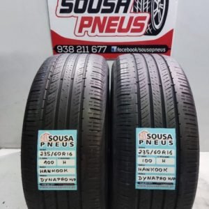 2 pneus semi novos 235-60-16 Hankook
