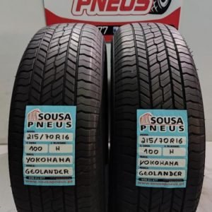2 pneus semi novos 215-70-16 Yokohama