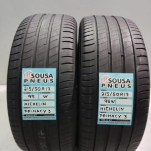 2 pneus semi novos 215-50-17 Michelin