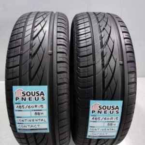 2 pneus 90 % de piso 185-60-15 Continental
