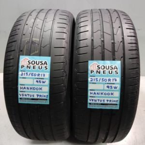 2 pneus semi novos 215-50-17 Hankook