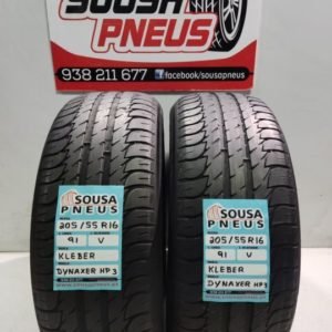 2 pneus semi novos 205-55-16 Kleber