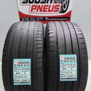 2 pneus semi novos 255-40-20 Michelin
