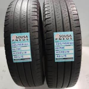 2 pneus semi novos 225-75-16C Michelin
