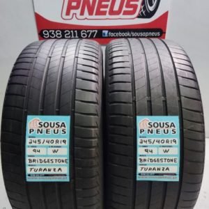 2 pneus semi novos 245-40-19 Bridgestone