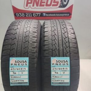2 pneus semi novos 215-60-17 Pirelli