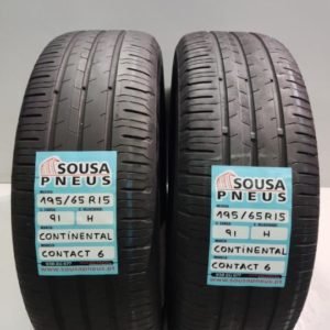 2 pneus semi novos 195-65-15 Continental