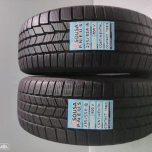 2 pneus 90% de piso 235-55-18 Continental