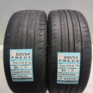 2 pneus semi novos 195-55-15 Nankang