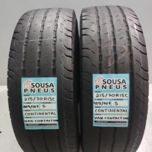 2 pneus semi novos 215-70-15C Continental