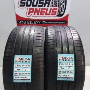 2 pneus semi novos 235-40-19 Bridgestone