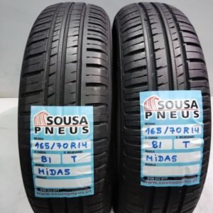 2 pneus semi novos 165-70-14 Midas