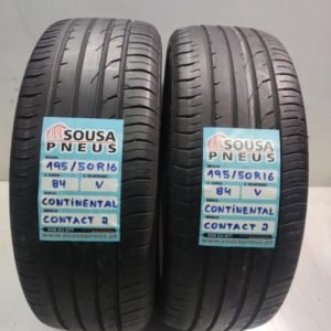 2 pneus semi novos 195-50-16 Continental