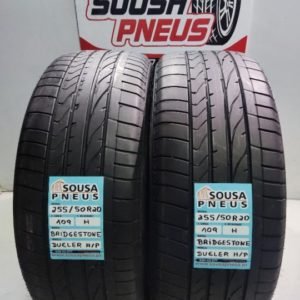 2 pneus semi novos 255-50-20 Bridgestone