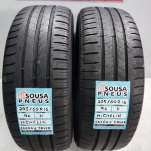 2 pneus semi novos 205-60-16 Michelin